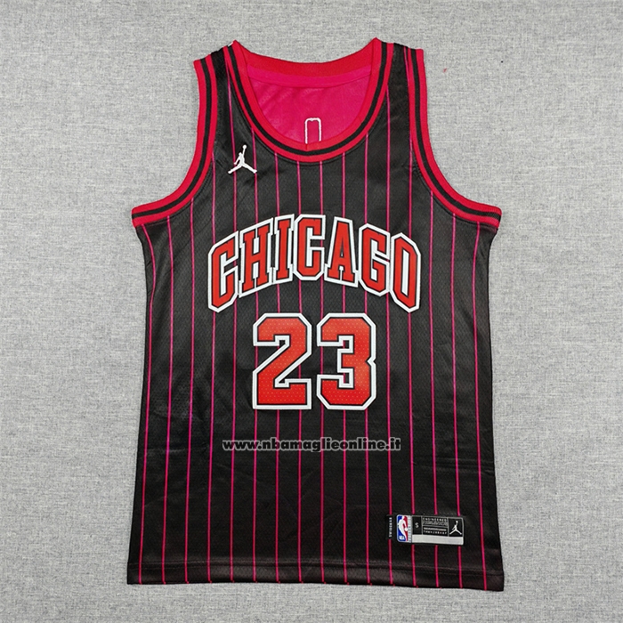 Maglia Bambino Chicago Bulls Michael Jordan No 23 Statement 2025-26 Nero